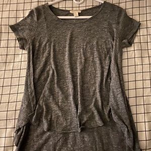 flowy, gray forever 21 top